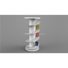 Kundenspezifische stilvolle Werbung Metall Sommer Schuh Commercial Rack Fittings Spiral Display Rack